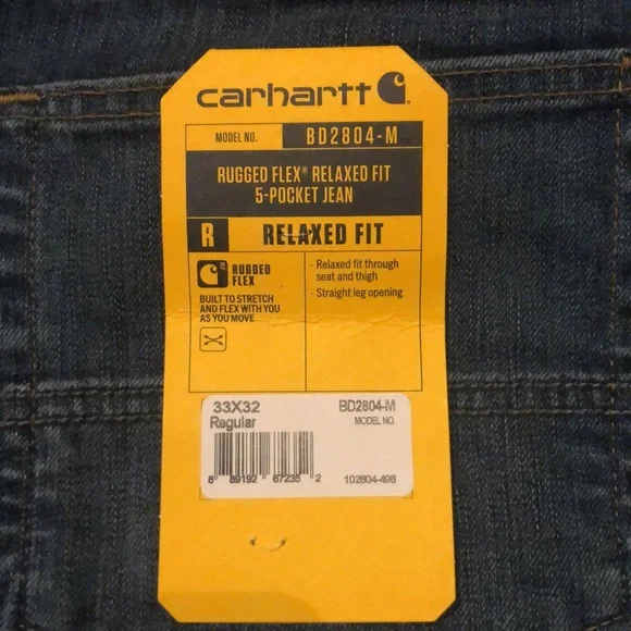 NWT Carhartt Men’s Jeans - Picture 7 of 9
